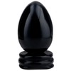 KYEYGWO Black Obsidian Carved Eggs with Stand, Healing Crystal Meditation