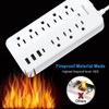 20FT Surge Protector Power Strip Extension Cord with USB C,