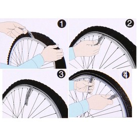 BlueSunshine Bicycle Tire Lever - Premium Hardened Stainless Steel Levers to Repair Bike Tube - Must Have Tool Kit for Road Bicyclist - Set of 3