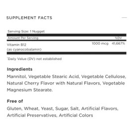 Vitamin B12 1000mcg Sublingual 250 Unidades Sabor Unflavored