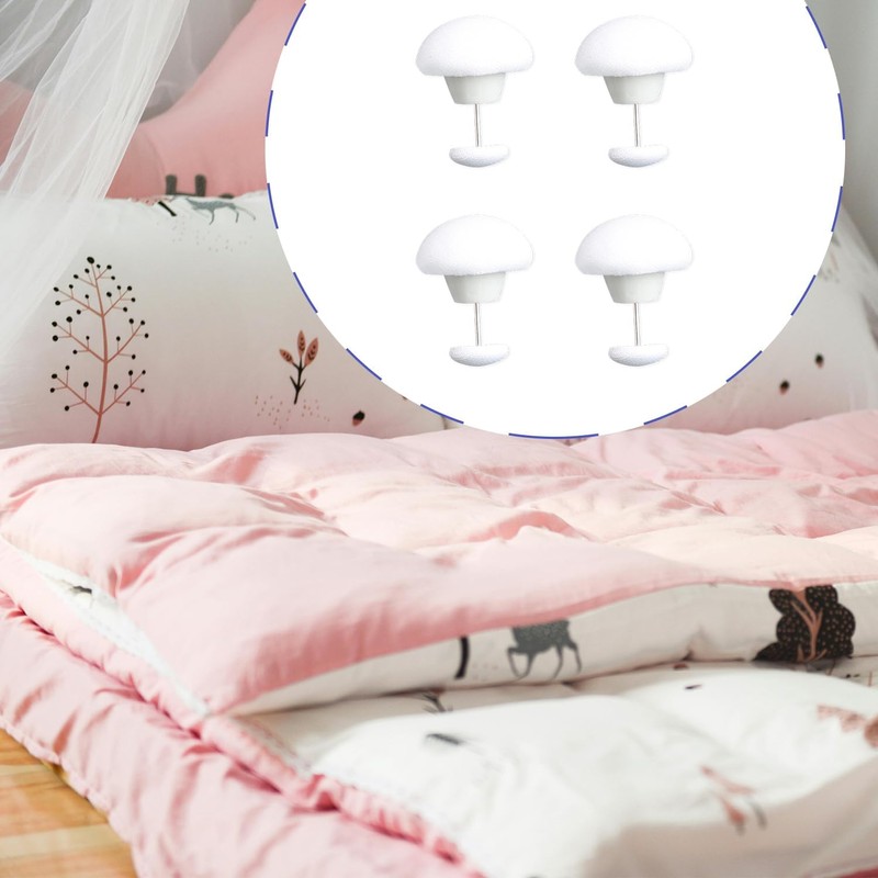 Tabanzhe 12 PCS Round Mushroom Comforter Clips