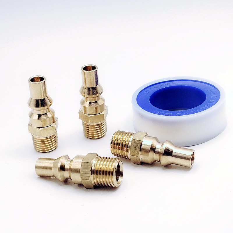 Brass 1/4'' Male NPT Propane Gas Hose Quick Connect Plug