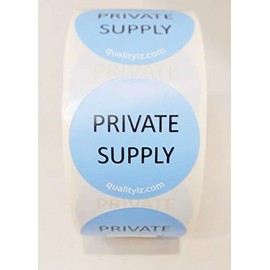 1.5" Private Vaccine Supply Labels (400, 4-100-rolls)