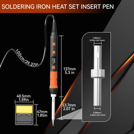 DACKZZM Soldering Iron Kit,90W LED Digital Temperature Controlled Soldering