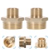 VILLCASE 2pcs RV Faucet Adapter 1" to 1/2", Brass Pipe