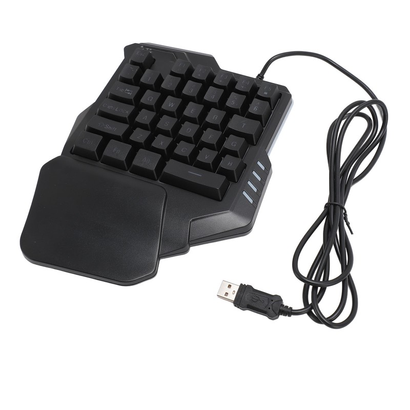 One Handed Gaming Keyboard 35 Keys Portable Gaming Keypad Backlight