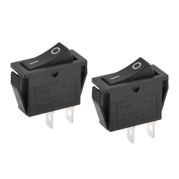 uxcell Boat Rocker Switch Toggle Switch SPST Black for Boat