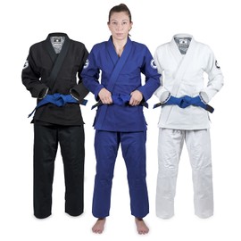 Gold BJJ Foundation Women's Gi - Jiu Jitsu Gi for Women - IBJJF Competition Legal Womens BJJ Gi (Royal Blue, F2)