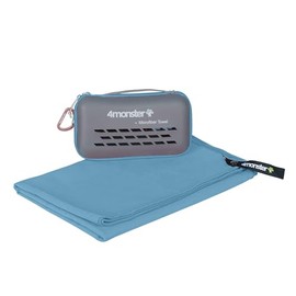 4Monster Microfibre Travel Towel - Quick Dry, Lightweight, Ultra Soft, Super Absorbent Compact Camping Towel for Sports, Gym, Beach, Camping, Yoga, Swimming, Hiking