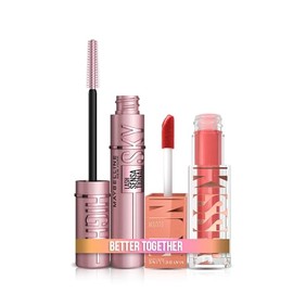 Kit Endless Summer, Maybelline New York Mascara De Pestañas Sky High A Prueba De Agua  Rubor Líquido Sunkisser Tono City Sizzle                       