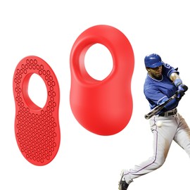 2 Pack Batter's Baseball Thumb Guard for Pro Batters, Hitter Training Aid, Thumb Guard Baseball & Softball Baseball Batting Grip Baseball Accessories Baseball Training Equipment Reduce Bat Sting-Red