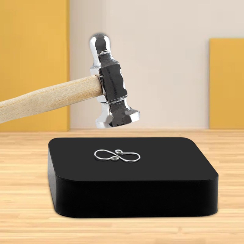 rockible Jewelry Bench Block, Dapping Block, Nonslip Rubber Bench Block,