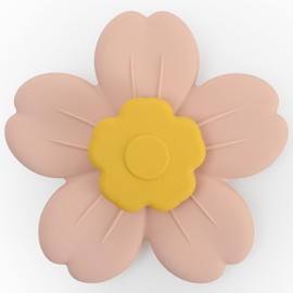 Suction Spinning Toy, Silicone Toddler Sensory Toys for Bath Toys Birthday Gift (Mustard&Blush)