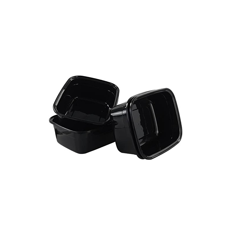 Morcte Sartén rectangular de plástico de 12 cuartos de galón,