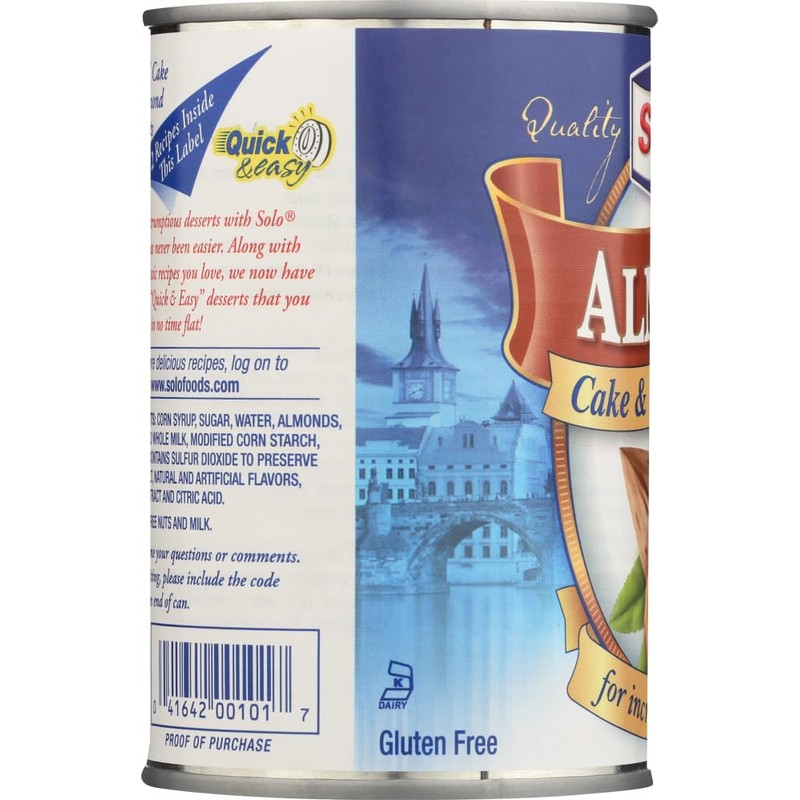 Solo Pie & Pastry Filling, Almond, 12.5 oz