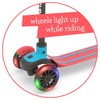 Chillafish Scotti Glow 3-Wheel Lean-to-Steer Scooter with Light-up Wheels, twintip