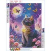 GDYEEH DIY 5D Kitten Diamond Art Kits, Round Full Drill