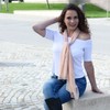 Dolce Abbraccio Women's Scarf Stola Scarf Chiffon Scarf for Spring