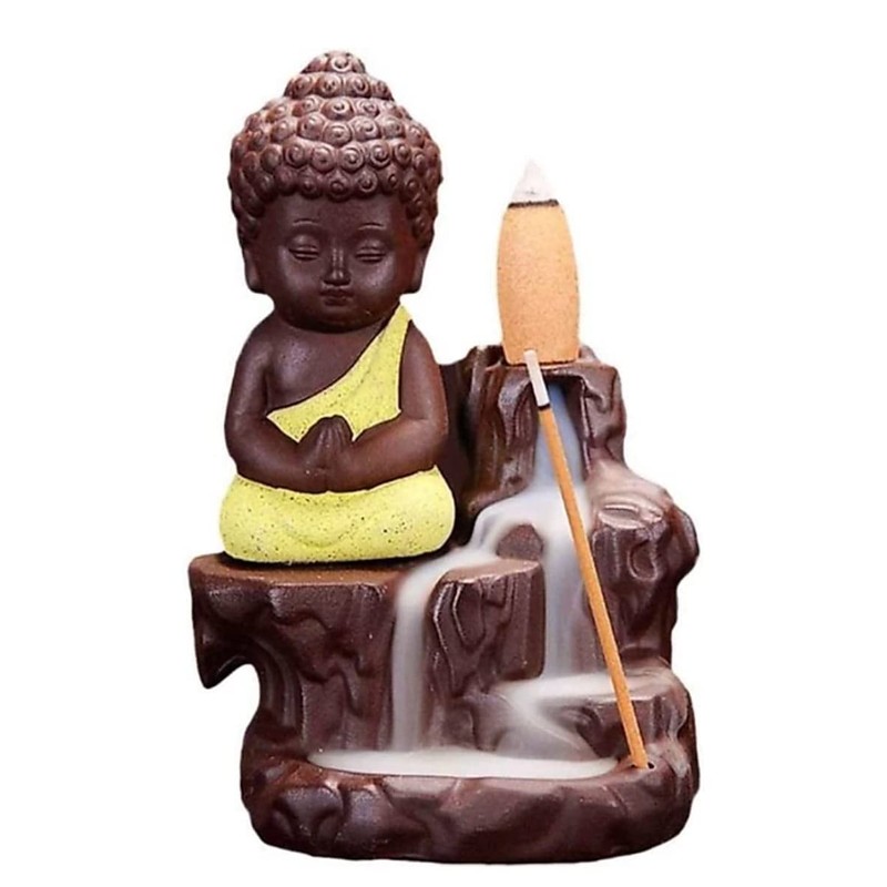 Decora Craft Poly Resin Buddha Incense Smoke Burner Fountain/Idol Gifts