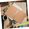 Operitacx A4 Ring Binder Sleeves Made of Kraft Paper Refillable