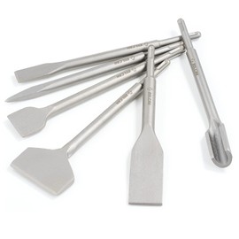 ZELCAN Juego de Cinceles con Brocas SDS Plus, Juego de Brocas de Hormigón de Mampostería de 6 Piezas, Cinceles de Escalado de Punta Plana para Raspar Baldosas
