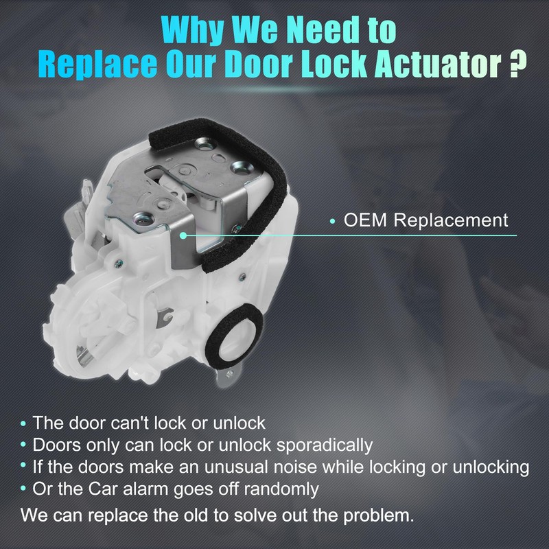 uxcell Replacement Rear Left Driver Side Power Door Lock Actuator