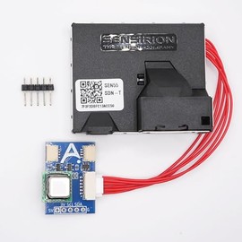 Apollo SEN55 and SCD40 Breakout Board with Stemma QT Connectors – NDIR CO2 Sensor, VOC, PM1, PM2.5, PM4, PM10, NOx, Temperature & Humidity Air Quality, Smart Home & IoT Projects