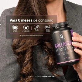 Mezcla De Colágenos Tipo I, Ii, Iii, V Y X 400 Cáps B Life Sabor Sin sabor
