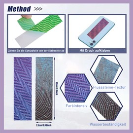 Pack of 10 Sensory Anxiety Stickers, Sensory Anxiety Stickers, Cute Decompression Soothing Sensory Strips, Texture Relief Anti-Stress Stickers for Adults, Teenagers, Desk