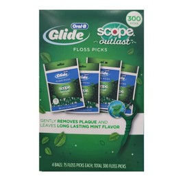 Oral-B Glide Floss Picks with Scope 300CT