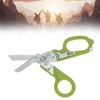 Emergency Response Shears Stainless Steel Multifunctional Foldable Scissors Pliers for