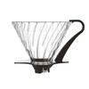 HARIO V60 Glass Coffee Filter Holder, Glass, Black, Size 3