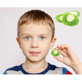 Fruidles Sour Kiwi Slices, Soft Chewy Gummy Candy, Fat-Free (4.4 Pounds (Bulk))