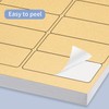 Yegawen 1" x 2-5/8" Kraft Labels Stickers, Letter Size with