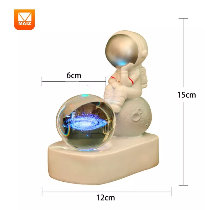 Maíz Lampara Astronauta Galaxia Led Escritorio Mesa Decoracion