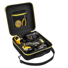 GWCASE Carrying Case Compatible with DEWALT Grinder 20V MAX Cut Off Tool 3 in 1 Brushless DCS438B, Storage Bag Holder Organizer for Charger, Batteries, Cutting Wheel &Other Accessories (Box Only)