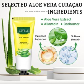 Gel De Aloe Vera Para Aliviar Las Quemaduras Solares, Gel De Aloe Vera Hidratante Tamaño Viaje Para El Rostro, Loción Hidratante Para Después Del Sol Para Aliviar Las Quemaduras Solares, Loción