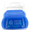 Sana Enterprises Butter Dish (Blue) with Lid (Clear) Lightweight Butter