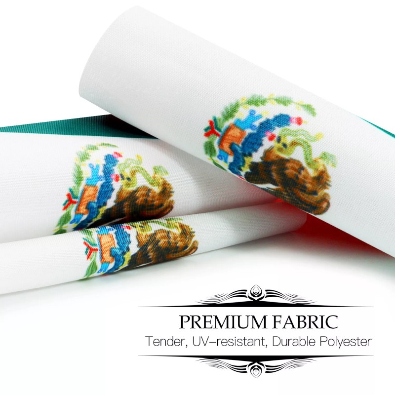 ANLEY Mexico Deluxe Desk Flag Set - 6 x 4