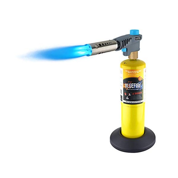 BLUEFIRE Triple Flame Jet Turbo Torch MAPP Kit, Trigger Start