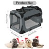 LITEBOKES PET Foldable Dog Crate Folding Soft Dog Crate with