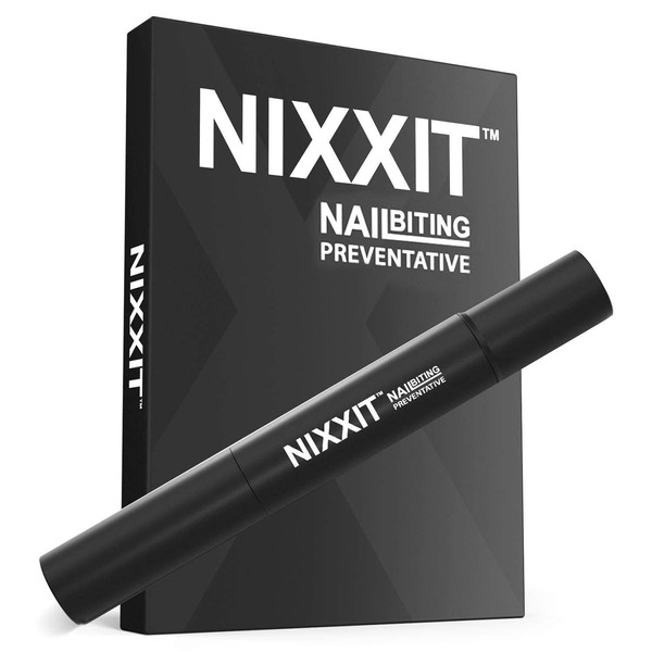 NIXXIT Nail Biting Treatment for Adults - Stop Nail Biting Pen and Thumb Sucking for Adults & Children - Non Glossy Bitter Taste - Safe & Effective Solution - USA Made