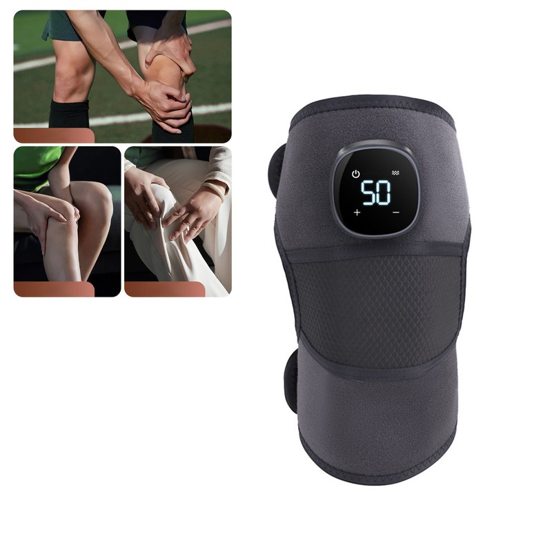 Heated Knee Brace Wrap Knee Stress Relief Massager Vibration Heated