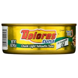 Dolores Chunk Light Yellowfin Tuna In Vegetable Oil 5 OZ (Pack of 3)