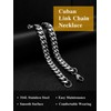 Oaldilee Mens Cuban Chain Stainless Steel 20inch 12MM Sturdy Hip