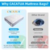 CACATUA Mattress Bag, King Clear Plastic Mattress Cover for Moving