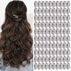 100pcs 10 Teeth Wig Clip Stainless Steel DIY Hairpiece Snap