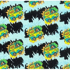 Scooby Doo Mystery Machine Print | 100% Cotton Fabric