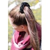styleBREAKER Ladies XXL hair tie made of soft glitter fabric,