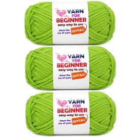 Manzana verde - Hilo de ganchillo para principiantes de ganchillo para ganchillo (3 x 50 g)